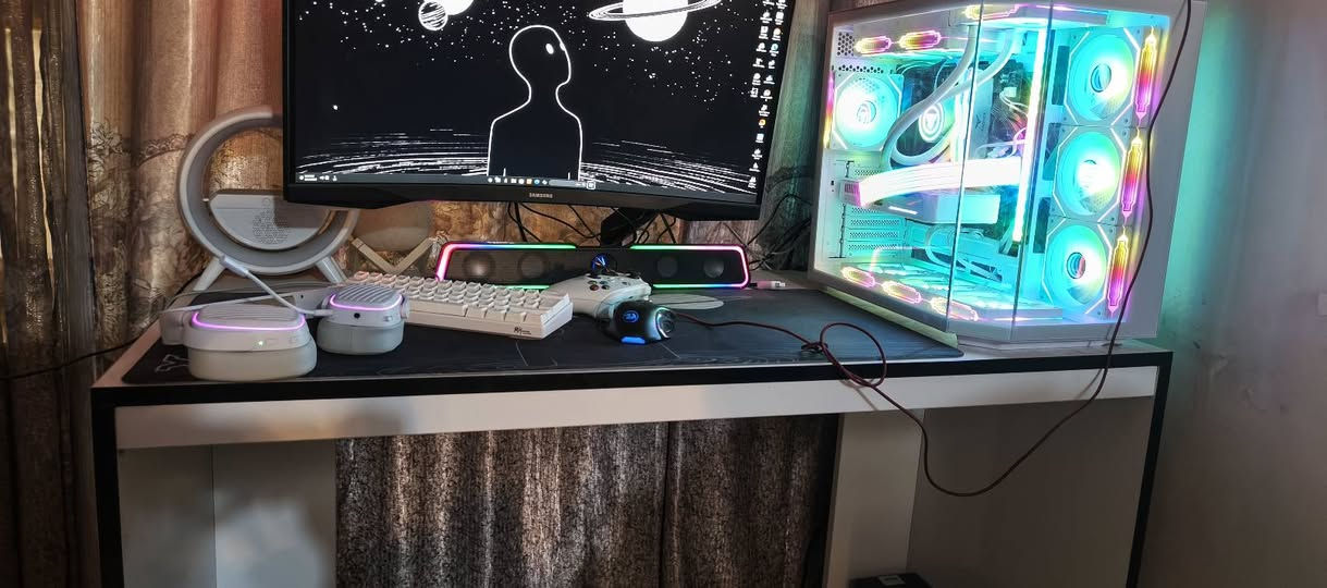 مواصفات rtx 5060ti 16gb palit
معالج r7 5700x
بورد B550 AORUS elite
رامات t force 16gb تردد 3600
مبرد مائي فانتك 
هارد m.2 1tb MSI 
ويا ماوس قلوريس مودل D وايرلس دكمتة لزم تضغط قوي من تشغل ويشتغل طبيعي وايرلس يرادلهة تنضيف 
يو بي اس 3000 بعدة جديد 
سماعة فانتك Harmony WHG02
و سبيكر فانتك GS305 
وكيبورد 60% لون أبيض
ويدة Xbox series s بعدها جديدة 
وماوس باد ضد المي 90x40
وميز أصلي من سيف كمارو  وكرسي كيمنك رد دراجون نضيف 80% من دون مونتر سعر 2100 🔒 ماتفيدك أعبر المنشور مكاني بغداد الشعب كل كراتين القطع موجودة وضمان موجود بس كارت شاشة وآل سبيكر وآل سماعة وياها حساب لعبة ارك رايدرز


**إذا كنت صاحب هذا الإعلان وتريد حذفه لأي سبب، رجاءا أرسل رسالة إلى الدعم الفني**