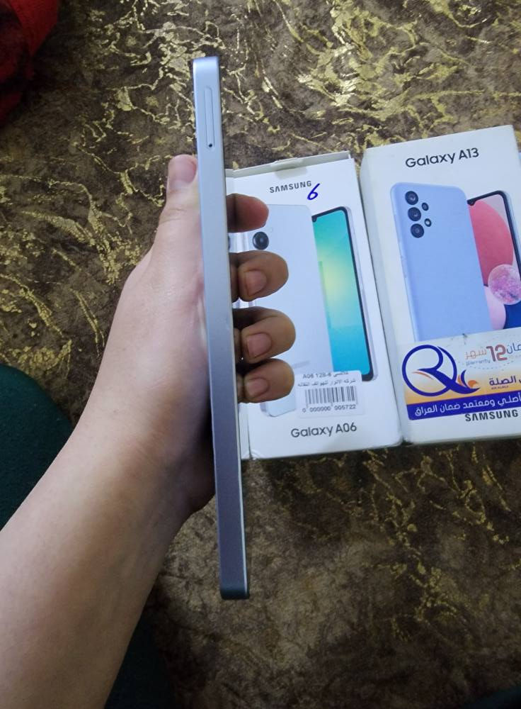 سلام عليكم جهاز A13 نضيف كلشي مابي نضافه 100/100
سعره 100
جهاز A06 جهاز نضيف نضافه تخبل ثنينهن 100/100 
سعره 100// ثنينهن نضيفات نضافتهن 100/100
مكاني بغداد البلديات  شراي يخابر ***********
