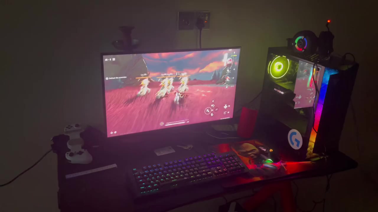 السلام عليكم تجميعه للبيع
الكيس

I5 11400f

M.b Asus h510M-k r2.0

Rtx plait 3060 12gb 

Ram xpg ddr4 rgp 3200 2x8 16gb 

M.2 500gb

Hdd 500gb

Pawer splay Aza 650 w 

Case Fantech black 4fan rgp

الشاشة 

Black wolf 

27inc

2k

165hz

Ips

1ms

Ups off line maxima 1500 مبدله بطاريات جدد 

ميز اسود ارجيبي اخو الجديد يتفصخ

مقاسات 

٧٠ ارتفاع 

١٢٠ طول

٦٠ عرض

ماوس g502 game one 

كيبورد اسود ميكانيكي

عنواني النجف ***********
