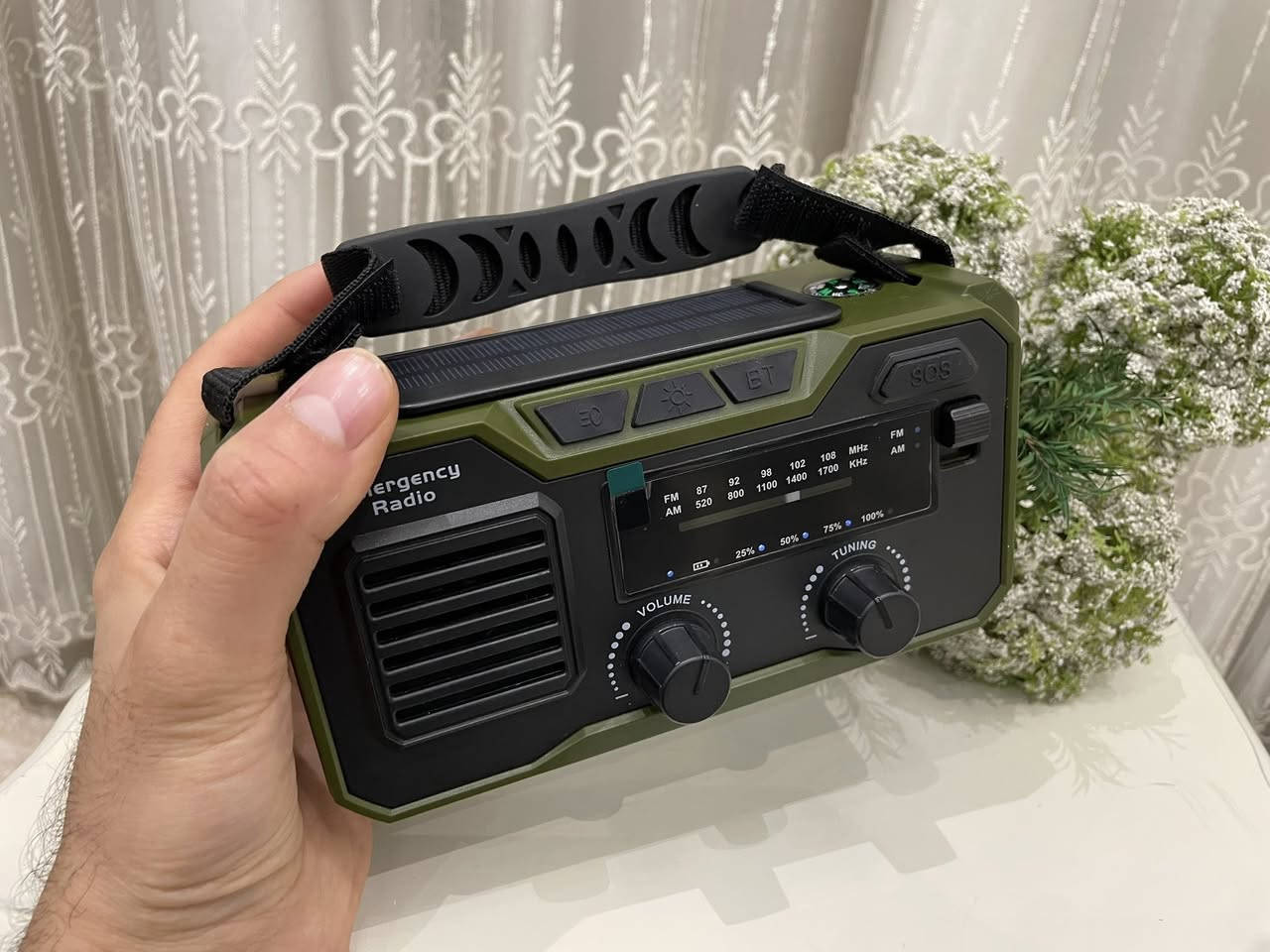 بعد اذن الادمن
راديو طوارئ بهذا الشكل لون زيتوني
موجتين AM FM
بلوتوث !!
عدة طرق للشحن
بوربانك 30 الف ملي امبير وزن ثقيل

للاستفسار و التواصل على الخاص
متوفر توصيل لجميع محافظات العراق


**إذا كنت صاحب هذا الإعلان وتريد حذفه لأي سبب، رجاءا أرسل رسالة إلى الدعم الفني**