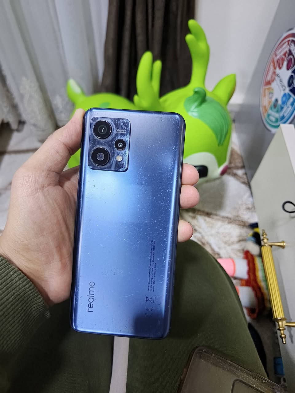 ريلمي ٩ اسود جهاز نظيف بدون تصليح 
ذاكرة ١٢٨  _  رام ٨+٨
كامرا ١٠٨ _ بطاريه ٥٠٠٠ شحنها زين
شاحنه اصليه ويا +كفر
السعر ١٣٠وبي مجال بسيط 
مكان حي الوحده 
***********
