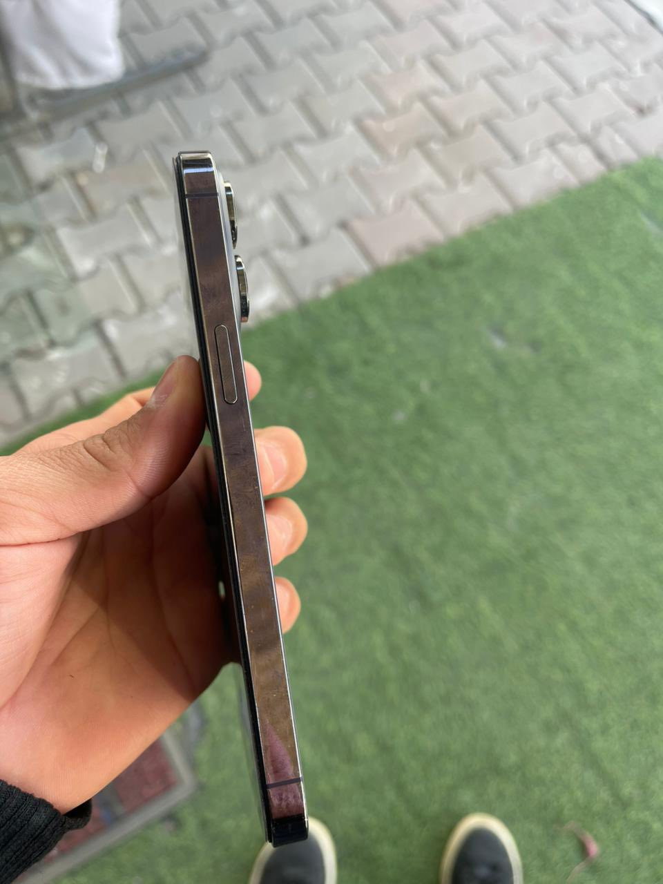 السلام عليكم ايفون 14 برو ماكس الجهاز دبل سيم امبدل بي شاشه ذاكره 256  بطاريه 86  الفيس ايدي شغال لون بنفسجي مميز اجهاز رايده 600 بي مجال عنوان كركوك يوجد توصيل  الرقم ***********
