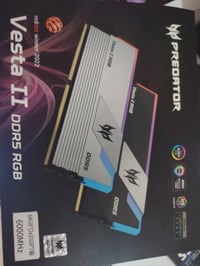 ram ddr5 rgb 6000hmz predator 32gb cl30 السعر 430 عنواني بغداد مدينة ا...
