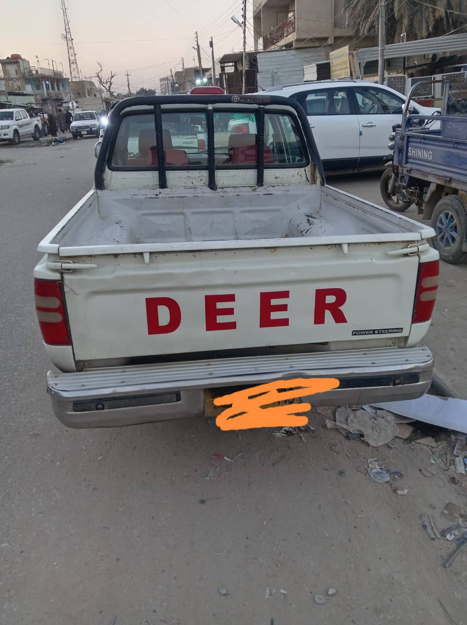 بيكم ( دير )  كير مكينه حداديه تخم تاير جاهزه من كلشي كفاله عامه بيه صبغ بل باب شبيرين فقط.  رقم بغداد اصفر  وكاله فقط سعر ٣٥ وبي مجال حك جيه بس ***********
