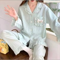 بجامة نسائية • دومين قطن طبي • مقاسات 2-3-4XL