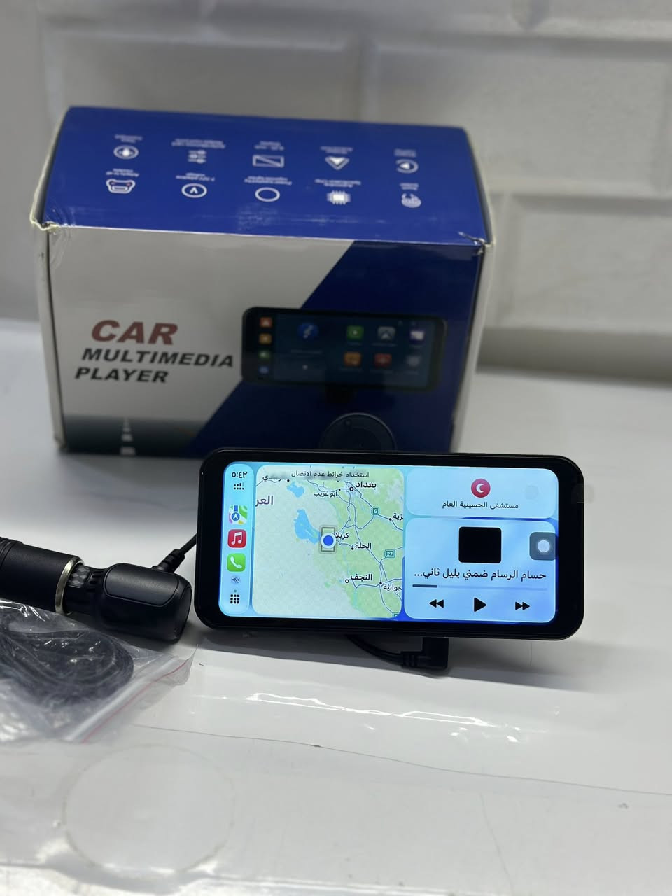شاشة كار بلي تكعد على دكت التبريد 
تشتغل على الجداحه
تشغل صوت بلوتوث اوكس


**إذا كنت صاحب هذا الإعلان وتريد حذفه لأي سبب، رجاءا أرسل رسالة إلى الدعم الفني**
