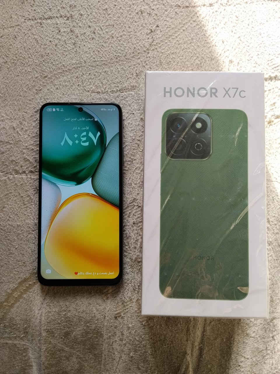 السلام عليكم...
جهاز هونر اكس 7 سي للبيع لون زيتوني ذاكرة 256 و العشوائية 8+8=16

الجهاز مواصفاته معالج سناب دراگون 685
بطارية 6000 ملي امپير يطول وياك حسب استخدامك
و الكاميرا الخلفية 108 ميگا بكسل +2 ميگا بكسل و الامامية 8ميگا بكسل
و الشاشة 6.77 بوصة بها ثقب (الكاميرا)
اندرويد 14 او Magic OS 8
يجي وية الجهاز ملحقات كاملة و يجي گڤرين هدية وية الجهاز
و السعر 180 الف و بي مجال حگ الجية اذا مكانك قريب و اذا بعيد عندي توصيل و التوصيل 5 الاف دينار بغداد و محافظات


**إذا كنت صاحب هذا الإعلان وتريد حذفه لأي سبب، رجاءا أرسل رسالة إلى الدعم الفني**