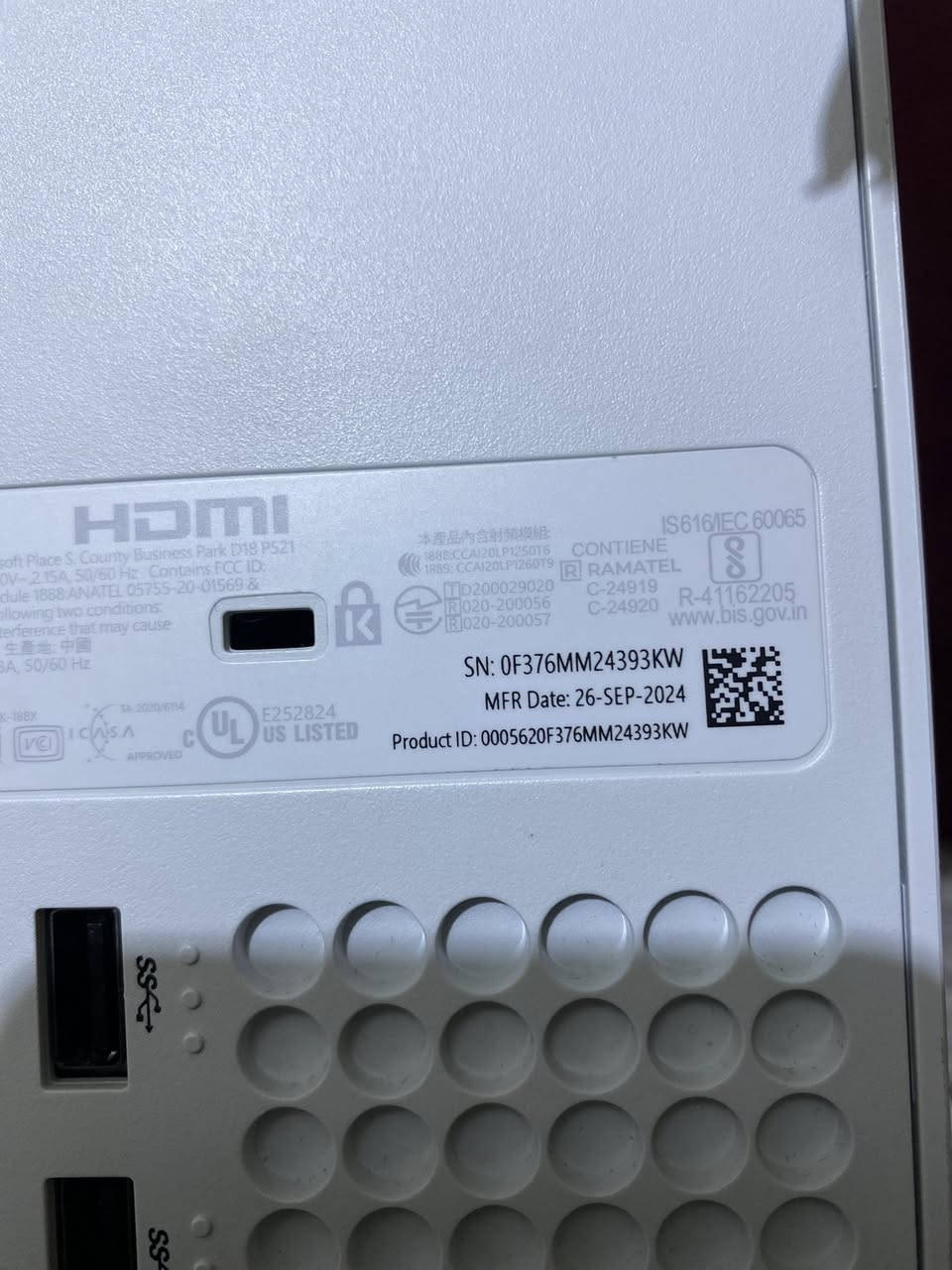 السلام عليكم للبيع سيريس اكس 1T ديجيتال كامل ملحقات وكارتونة الجهاز كلش نظيف واستخدام قليل اخو الجديد انتاج 2024 شهر التاسع تاريخ الشراء 2025 شهر الثامن استخدمتة شهرين وتركتة لعدم التفرغ  
السعر 650 الف وبي مجال 
العنوان بغداد البياع 

رقم ***********
