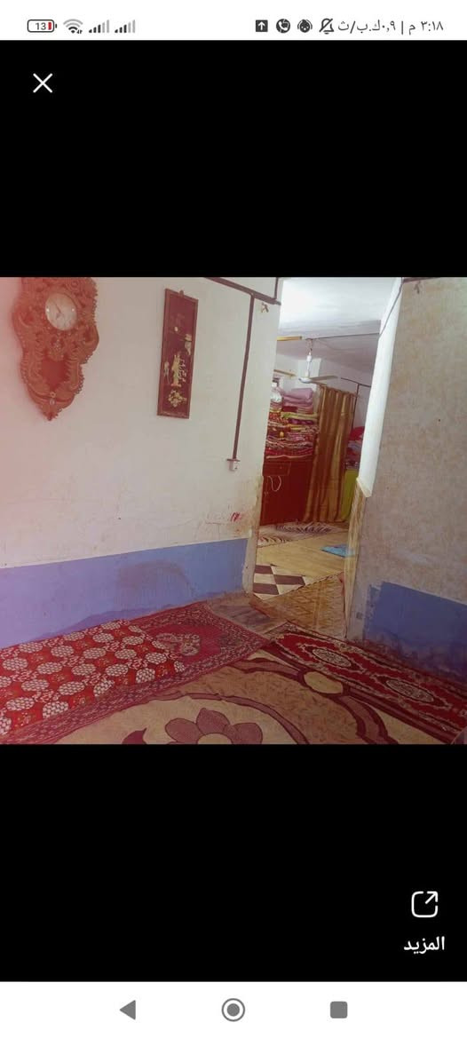 السلام عليكم
بيت للبيع دولان طابو صرف مساحه 110  متر ونص عرض الممر
حي العسكري الثالث بظهر جامع زين العابدين 
غرفه وصاله واستقبال ومطبخ وصحيات📞
خدمات كامله للاستفسار📞
***********📞
***********📞 مراجعة مكتب الفراتي للعقار
