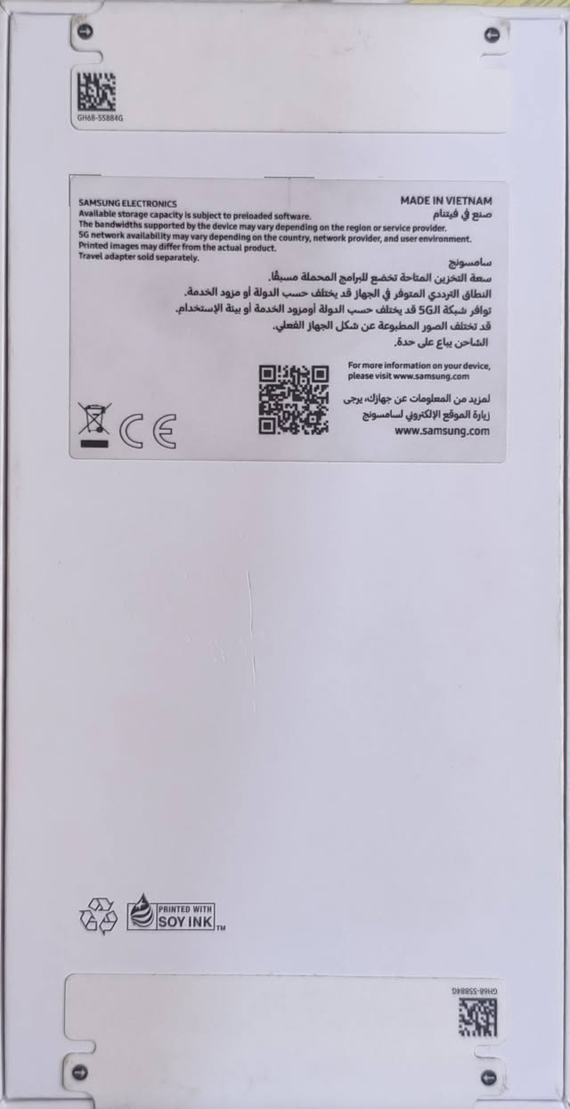 السلام عليكم اخوتي 
سامسونج جالكسي A56 5g
للبيع طگ كارتون ما مفتوح 
مكاني بغداد 
السعر خاص على هذا الرقم 
***********
