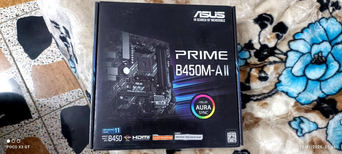 سلام عليكم  استعمال ٤ اشهر فقط 
جميع كراتين القطع موجودة 
٩٥٠ كامله بيها مجال بسيط
مواصفات r5 5600x 
Rtx msi 3060 ti
m.b 450 Asus /4 سلوت رام
16gb ram 3000hz
hdd  1t
256 ssd
case fsp
power supply 550w fsp

شاشة سامسونگ s3 
24
75hz 
٩٥٠ الف وبيها مجال
*********** تواصل او خاص
