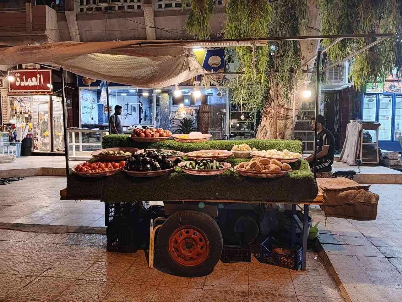 عربانة مخضر جديدة للبيع  معاه انارة وسلات عرض وثيل وميزان رقمي ‏‪***********‬‏
