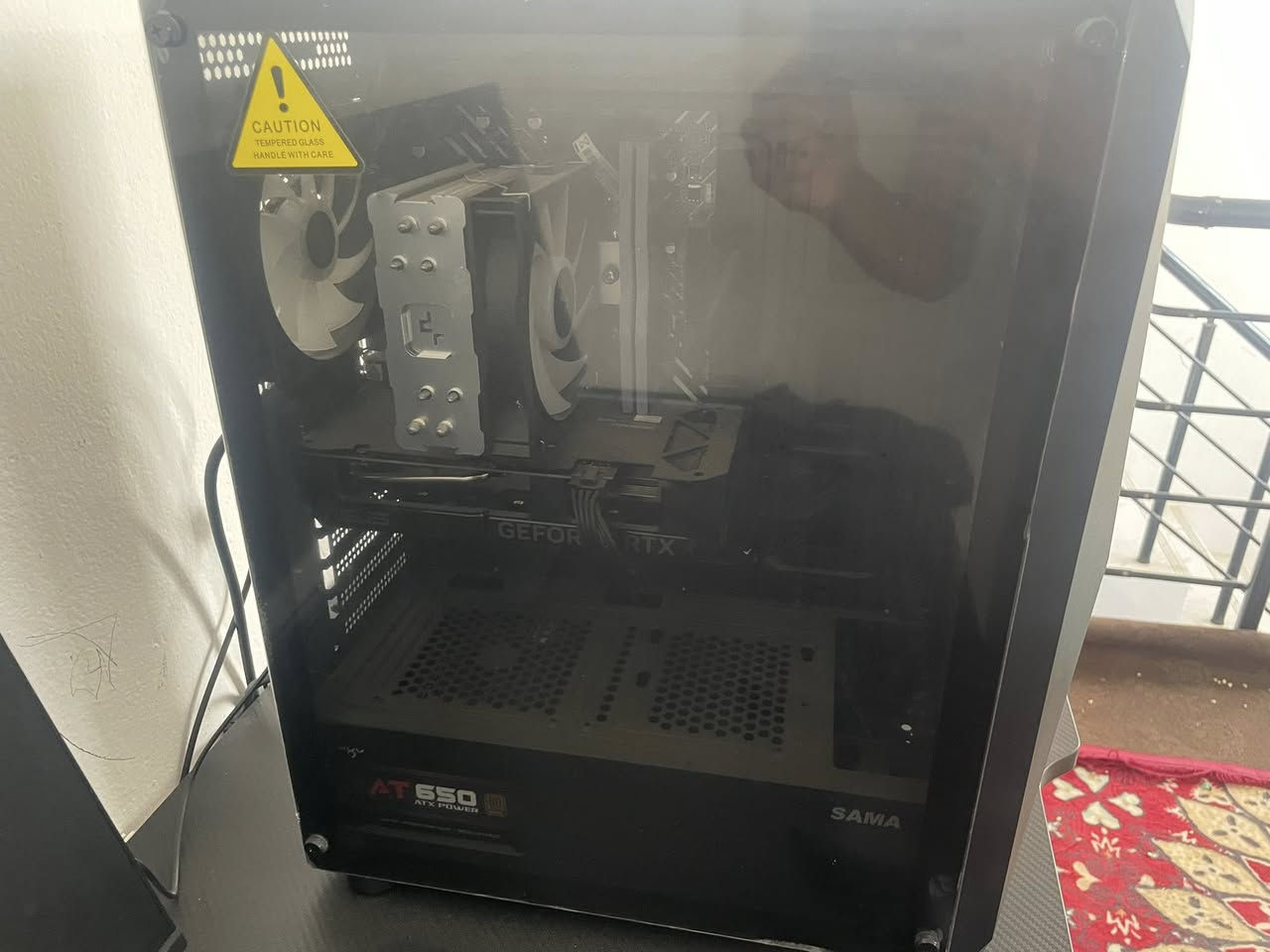 CPU I512400F
M.B H610M.K D4 ARGB
RAM 16G 3600HZ TFORCE
RTX 4060 PNY 8G
M.2 1T NVME WD 5000MB GEN 4
COLER DEEPCOOL AG400
PSU 650W AIGO BRONZE
CASE SAMA 4FAN
مثل مموضح عندك من رخصه الادمنيه 
مع كرسي و ميز و كامره كامله اي ستفسار تفضل خاص


**إذا كنت صاحب هذا الإعلان وتريد حذفه لأي سبب، رجاءا أرسل رسالة إلى الدعم الفني**