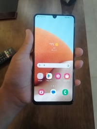 سامسونج اي 32 ذاكره 128 رام 8 60 فريم بالببجي جهاز بقطع باللمس بس ما م...