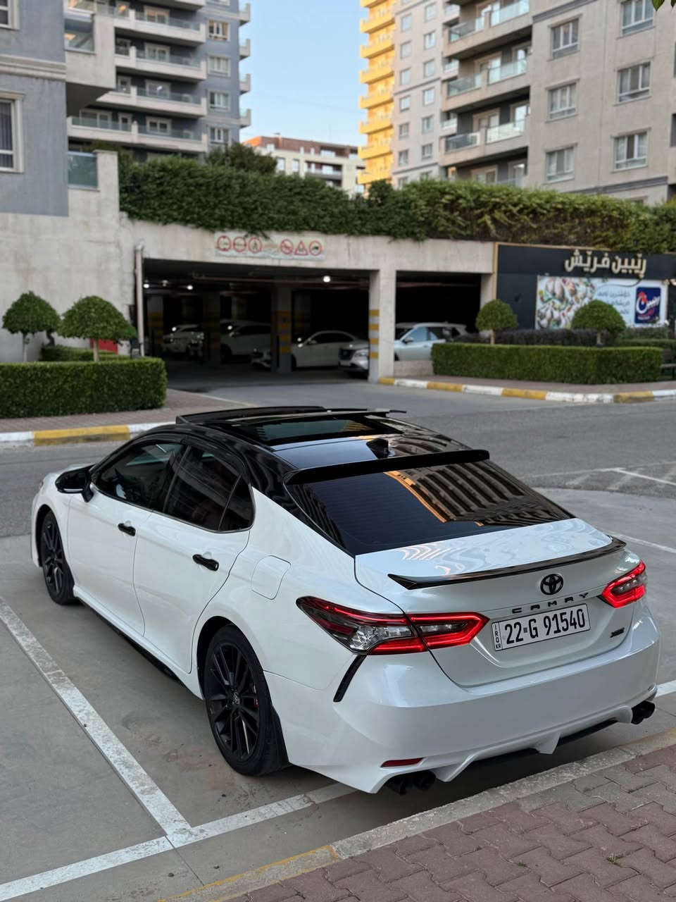 CAMRY XSE 2022 
بيلاد ناو سوور
روشتن 84 هةزار كم
گير و مةكينة و كارةباي بةشةرت 
سةنةوي تازةية
پارچة و پةلةيكي بوياخة سونةرةكةم داناوة
بي ناو بي ئيرباك 
جةمپيكي خةفيفي هةية كي ويستي بة فيدؤ بؤي ئةنيرم 
رةقةم شاسي 
4T1K61AK8NU017136
شوين سليماني 
***********
*********** whtss appt السليمانية, العراق

