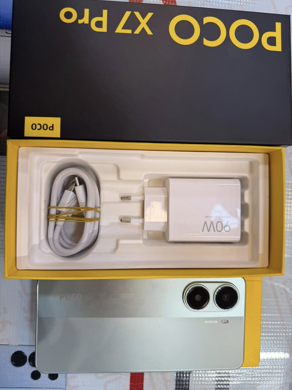 شاومي
بوكو X7 برو ذاكرة 512 نظافة 100‎%‎
شاومي 14 T برو ذاكرة 512 نظافة 100‎%‎
جميع الأجهزة ضمان 
يوجد خدمة توصيل جميع للمحافظات 

رويال للاتصالات
بيع وشراء الاجهزة الجديدة والمستخدمة
جميع الاجهزة الموجودة لدينا ضمان حقيقي 48 ساعة
الديوانية شارع المصورين شارع مصور سومر 
للتواصل الاتصال
 ***********
