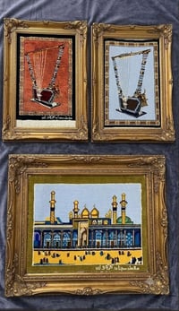 ثلاث سجادات تعليق ثنين صوف وواحده حرير تواصل خاص او على الواتس اب 0781...
