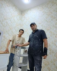 اعمالي ورق جدران سعر متر مربع كرسته وعمل 6الاف💸💸💸💸 ظمان 5سنوات صيانه 👷...