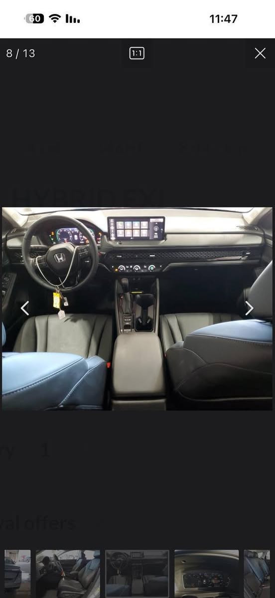 السلام عليكم هوندا اكورد 2025 EXL ماشية 5000 اخت الزيرو بدون ايرباك حالياً بالحرة ابيع ع وضعه بفلوسها السعر 157 ورقة
***********
