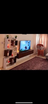 ميز بلازما • رف بلازما • مكتبة خشب • رفوف خشب • اثاث تركي • ميز تلفزيو...