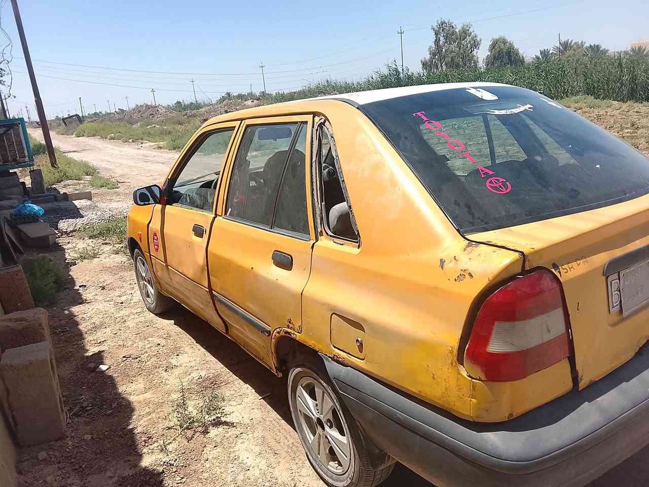 مكلف بلنشر سياره سايبه جلاق م 11 رقم قادسيه احمر سنويه كارتونيه نافذه ب23 مااندل صاحبها أتعهد من سرقه وعشائر مكينه بيها بخار قليل كير جيد شواصي نضاف تخم تاير كهربائيات شغاله الكشر كدامك صاحبها مااندله السعر 6 ورقات مكان بغداد اليوسفيه ***********
