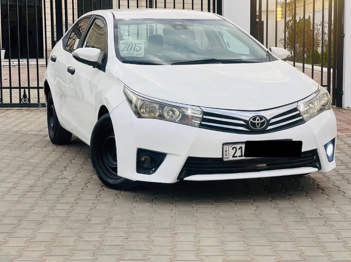 كورلا خليجية 2015 
رقم سليمانية شرط التحويل
كير والمحرك مكفول 
ومن الگص او الشاصي كلها مكفول
بيها صبخ كم قطعة ابيع عام وعلى السريع بدون تعب تعال شوفها خير من الله 
مكان السيارة بغداد الكرخ 
تلفون 📞 ***********
