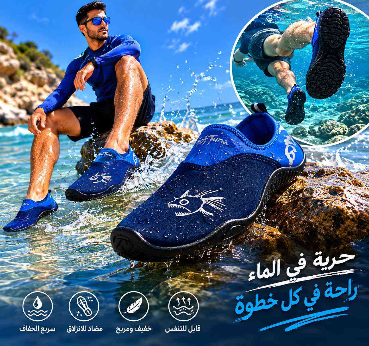 🌊 حذاء البحر الجديد وصل! 👣

راحة، خفة، وحماية كاملة لقدميك أثناء السباحة والمشي على الصخور والرمال 🏖️
✔️ ضد الانزلاق
✔️ مريح وخفيف
✔️ مناسب للرجال والنساء
✔️ يجف بسرعة

استمتع بالصيف بدون خوف من الأحجار أو الأرض الساخنة 🔥
اطلب الآن واستمتع بأفضل تجربة في البحر 🌊


**إذا كنت صاحب هذا الإعلان وتريد حذفه لأي سبب، رجاءا أرسل رسالة إلى الدعم الفني**