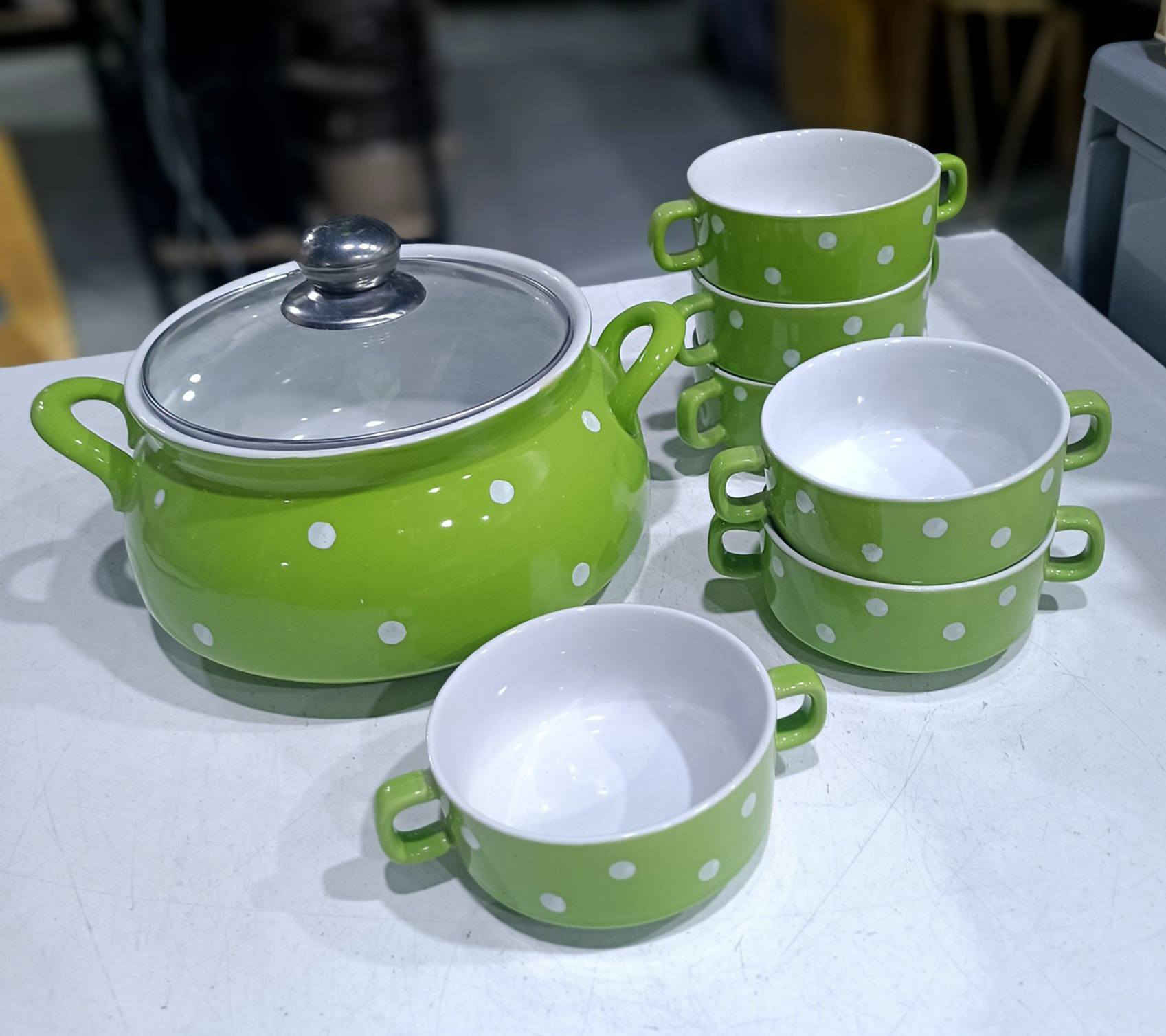 عرض خاص لفترة محدودة 
سيت سوب 7 قطع زجاج
جدر + 6 صحون 
يتوفر باللون الاخضر فقط كما موضح في الصورة
سعر السيت  / 15,000  الف دينار
توصيل داخل خانقين /٢،٠٠٠  الف 
توصيل داخل ديالى / ٣،٠٠٠  آلاف 
توصيل بغداد والمحافظات / ٥،٠٠٠  الاف
للاستفسار مراسلة الصفحة أو الاتصال على الرقم   / ***********
العنوان / خانقين - دارة كونارة
