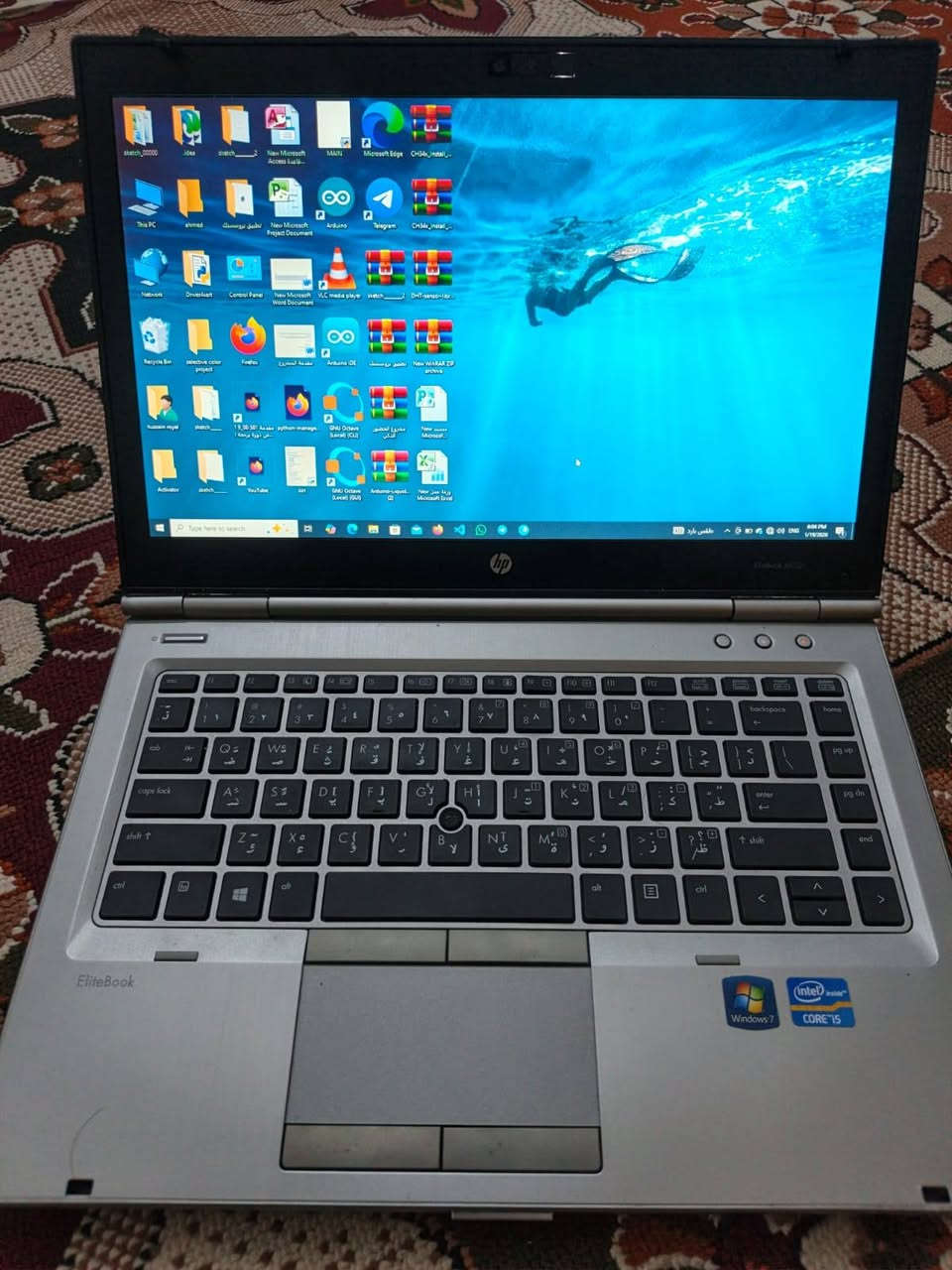 السلام عليكم لابتوب نوع hp
نظيف جدا العنوان السماوة سعره 150 وبي مجال 
هذه مواصفته للتواصل واتساب ***********

Device Name  DESKTOP-EV68EQH
Processor  Intel(R) Core(TM) i5-3320M CPU @ 2.60GHz   2.60 GHz
Installed RAM  4.00 GB (3.87 GB usable)
Storage  119 GB SSD Dahua C800 2.5 inch SATA 128GB SSD
Graphics Card  Intel(R) HD Graphics 4000 (32 MB)
Device ID  A2CCB821-B655-463C-AC8F-65524D84157B
Product ID  00330-80000-00000-AA019
System Type  64-bit operating system, x64-based processor
Pen and touch  No pen or touch input is available for this display
