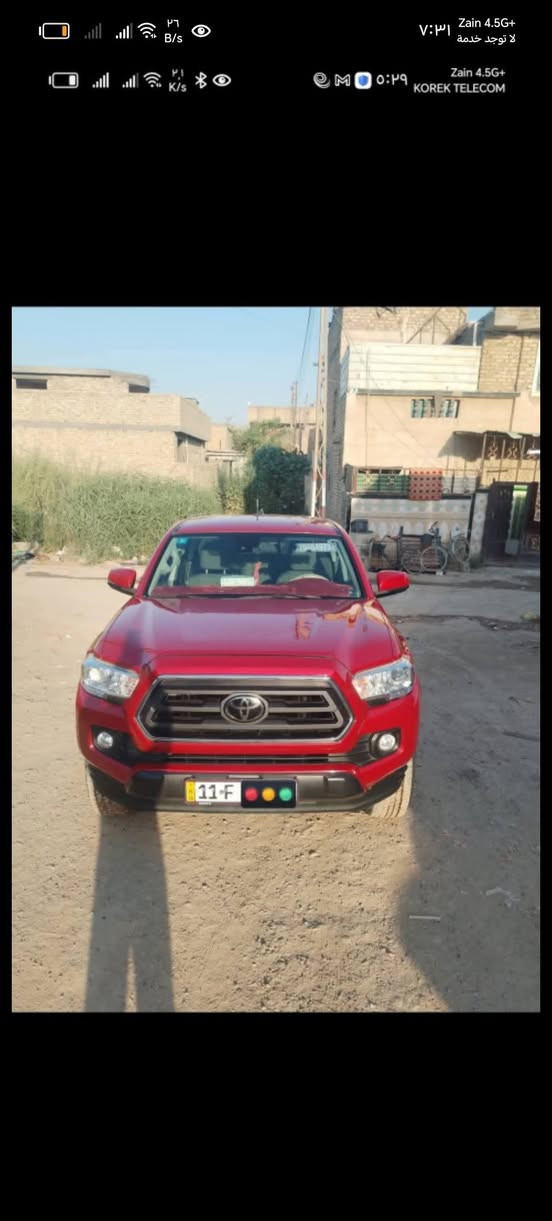 سياره تيوتا تاكوما 2022
4 سلندر بيه ضرر باب وجاملغ سياره خير من الله نضيفه 

رقم بغداد تفاصيل أكثر ***********

  السعر 225$ وبيه مجال.
