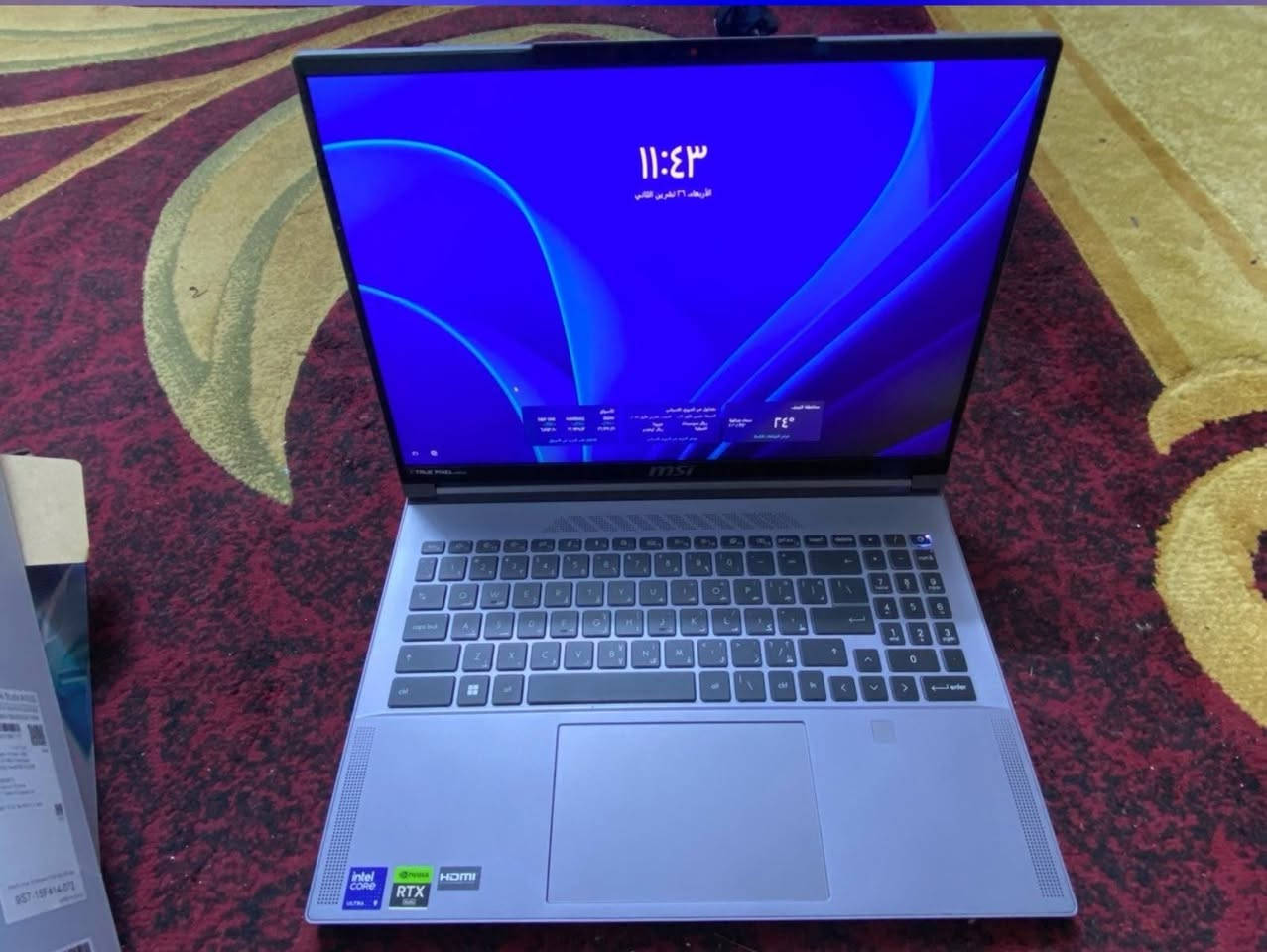 ‏msi creatorpro 16 ai studio أوبن بوكس ما مستعمل 
‏DDR5 -5600 16GB :الرامات
‏1TB SSD M.2 :المساحة
‏GDDR6 RTX 2000 ADA :كارت الشاشة
وندوز 11 اصلي
‏QHD 240hz : الشاشة

خدمة توصيل
للأستفسار عن السعر : خاص


**إذا كنت صاحب هذا الإعلان وتريد حذفه لأي سبب، رجاءا أرسل رسالة إلى الدعم الفني**