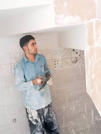 مساطر على الخيط • لبخ جص • من الموصل