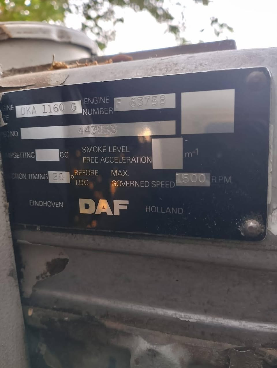 � للبيع مولدة DAF أوروبية

* النوع: DKA1160 G
* القدرة: 125 KVA
* محرك DAF 6 سلندر خطي  
* المحرك شرط وغير مفتوح
* بدون بخار
* صرفية وقود قليلة
* شغالة وجاهزة للعمل
* الموقع: كركوك

💰 السعر: 40 ورقة و بي مجال
 ***********
