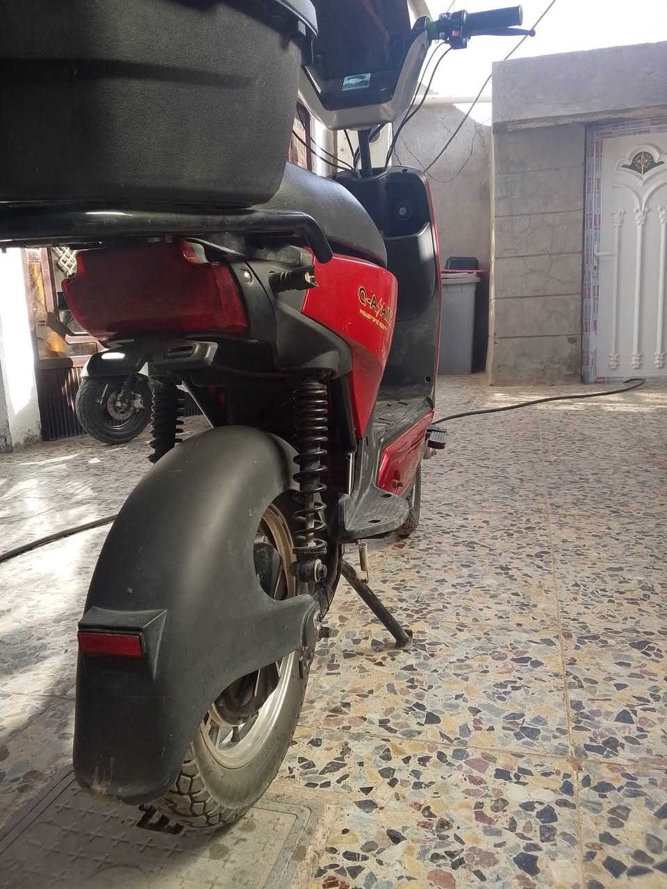 دراجه شحن للبيع 
خمس بطاريات 
3 سرعات 
اي استفسار خاص


**إذا كنت صاحب هذا الإعلان وتريد حذفه لأي سبب، رجاءا أرسل رسالة إلى الدعم الفني**