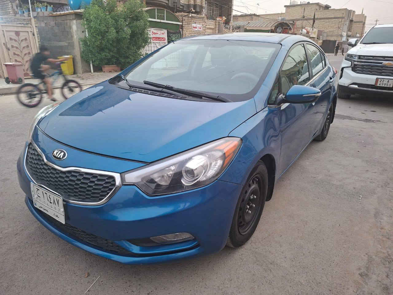 السلام عليكم
كيا فورتي موديل2014 وارد امريكي   فول موصفات ١/١ السياره حادثه بنيد وجاملغ مبدل ابلادي نفس الون مكينه ٢٠٠٠ جي تي اي رقم بغداد تحويل ثاني يوم 
موصفات السياره 
* فتحه سقف 
* بصمه ابواب اوتشغيل 
* مقاعد جلد 

* كشن السائق كهرباء + ذاكره 
* شاشه تاب 
* كشنات تدفئه تبريد 
* استيرن هيتر 
* مانع انزلاق 
* 3 وضعيات القياده 
* تحكم استيرن 
* مري شفط 
اوبيه بعد موصفات مذاكرهن  مكان السياره بغداد حي اور 
السعر 105  غير متواجد علفيس 
الاستفسار ***********
