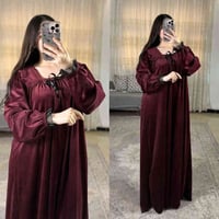 دشداشة/فستان • مخمل جلد الأرنب • فري سايز ٩٠ كيلو