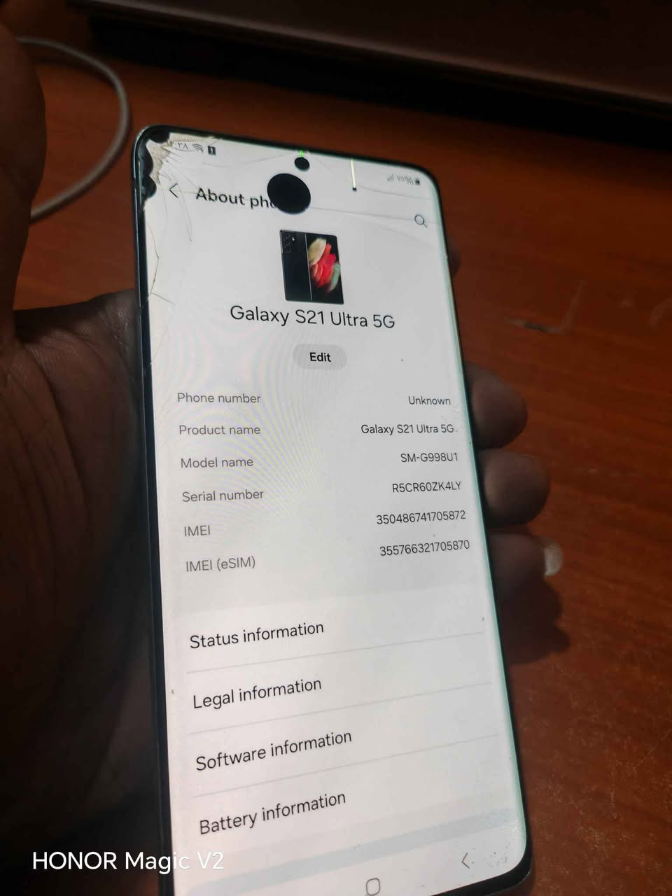 اس 21 الترا ذاكرة 128 رام 12 نسخة امريكي معالجة سناب دراكون بي فطور بلشاشة ونقطة سودة موضح بلصور الجهاز كلة شغال طبيعي بدون ملحقات مكاني مدينة الصدر 
السعر 180الف قفل
*********** بغداد, العراق

