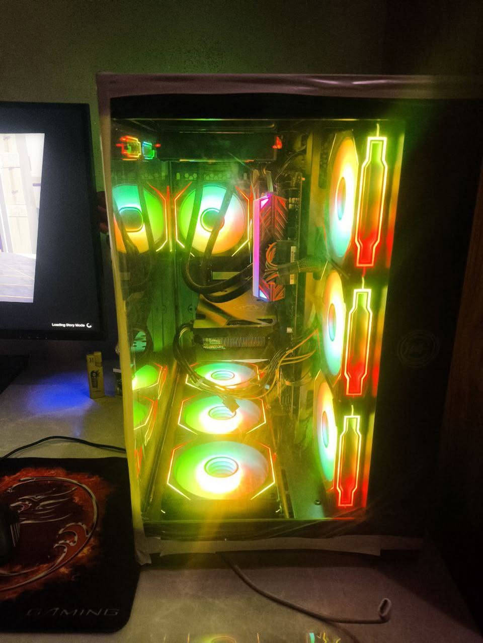 سلام عليكم
شكد تسوه
+ابيع
المذربورد كيكابايت 570X
المعالج R5 5600X
الرامات XPG 16G 3600
المبرد مائي GOLDEN FIELD
الهارد SSD 256G 
الهارد HHD 1T
كارت شاشة RX 6600XT
بور سبلاي 650W 
كيس 7 فانات مع هاب مع ريمونت
***********
متوفر توصيل
