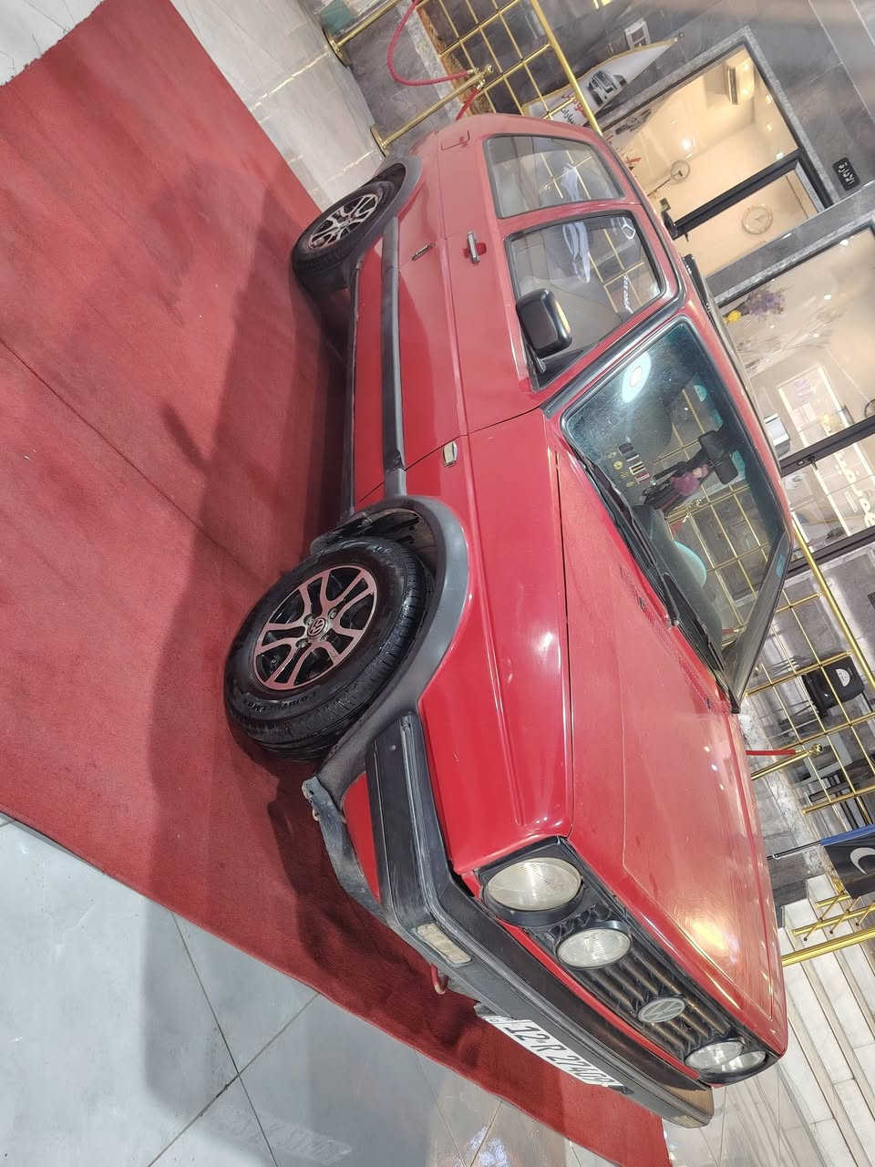 كولف تك باب صبغ جماليه محرك كير جديد طخم تايرات جديد موديل 91 شرط تحويل  سعر30 ورقه ***********
