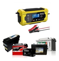 🔥 شاحن بطارية 12V 🔥 جديد غير مستعمل ✔️ جهاز ذكي يشحن البطارية بسهولة و...