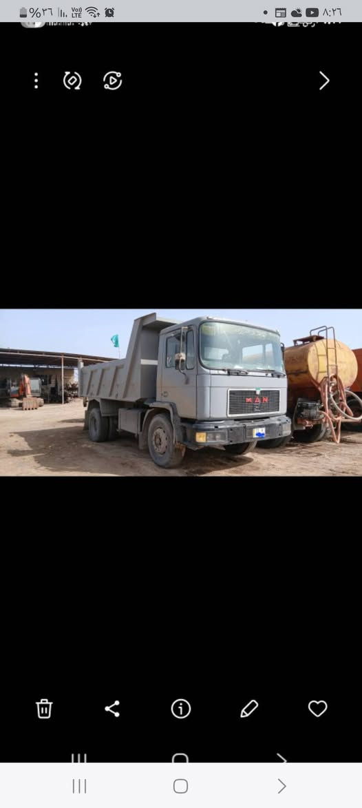 مان صقر للبيع موديل ٩٢ مكينه سته سوبر كير ٢٥ كسن نص جيف تاير جديد رقم بغداد مشروع وطني السعر ٩٠ورقه قفل مكان ميسان للاستفسار ***********
