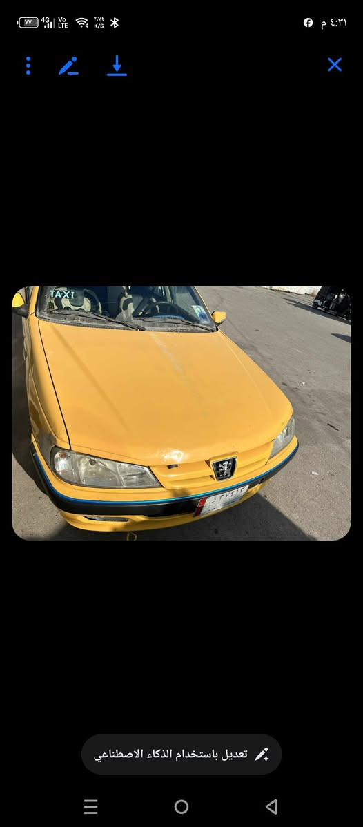 السلام عليكم سيارهه بيجو مابيهه لا صبغ ولا تبديل كله شغال تبريد كير  مكينه  السعر ٤٥ورقه  الاستفسار ***********
