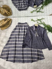 قميص وتنورة • دابل تركي مبطن • مقاسات ٣٨-٤٨