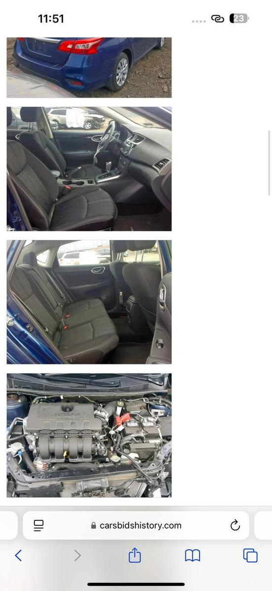 سنترا 2017 SV السيارة كلين بدون صبغ بسمي بس كد شبر بارد براس البوند  و باب السايق السيارة ماشية 100ميل محرك و كير وتبريد شرط ..السعر ١٢٥ وبيه مجال ..
***********
