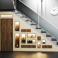 🏠 عندك سلم ودا تريد تستغله؟ إحنا عدنا الحل! 🏠  خزنات تحت السلم مودرن، ...