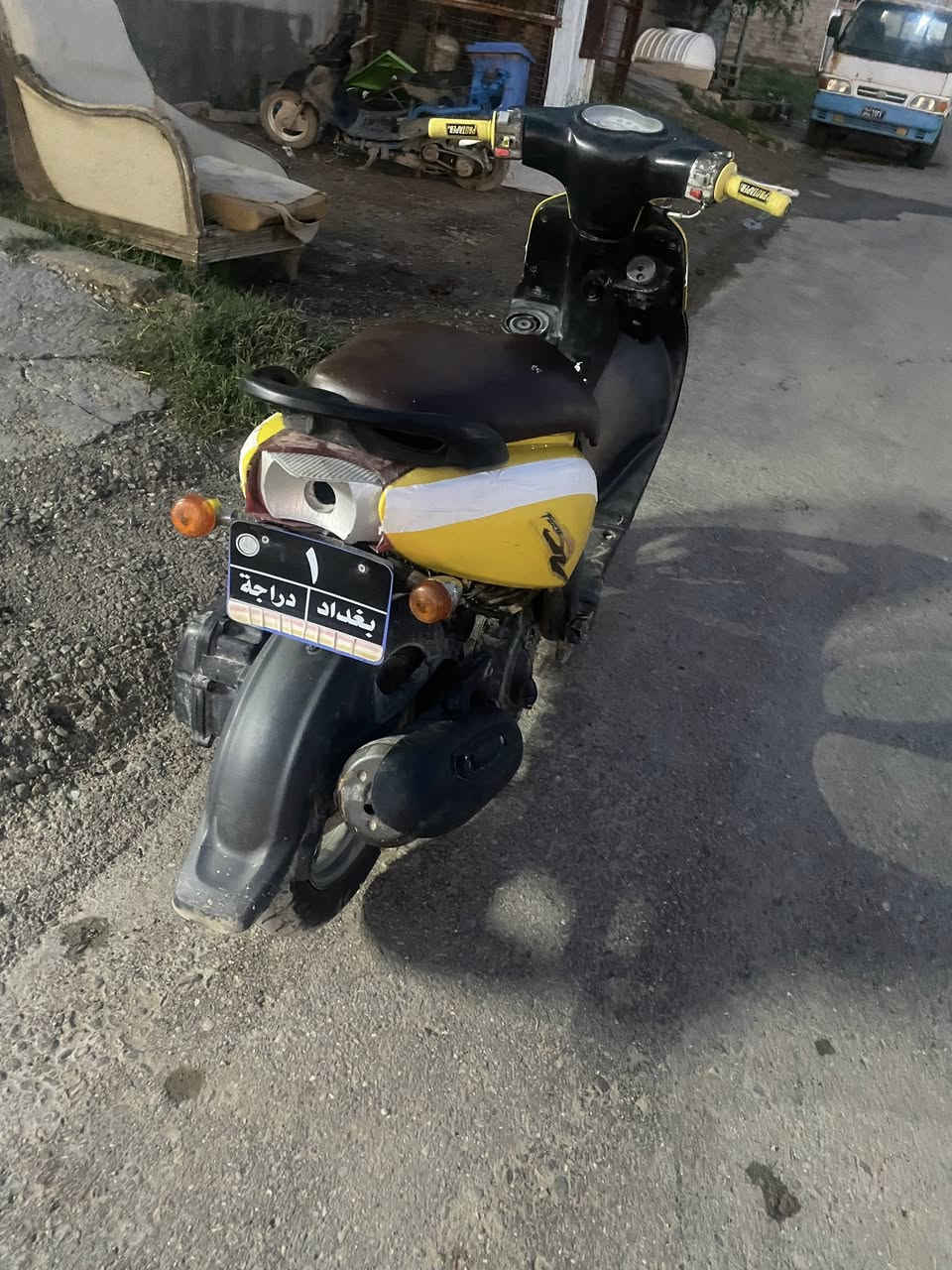 سلام عليكم ماكس فلة للبيع دراجة نوزل ممفتوحة مصار هواي نازلة رمبة بيهة نقص تريشة وقبق بك لايت لباقي مكفول مكاني ديالى خالص هبهب او مراوس حسب لقناعة سعرها ٦٥٠وبيها مجال حك جية ماكو هيج سعر فلة ‭

‭٠٧٧٣ ٦٧٣ ٠١٢١‬
