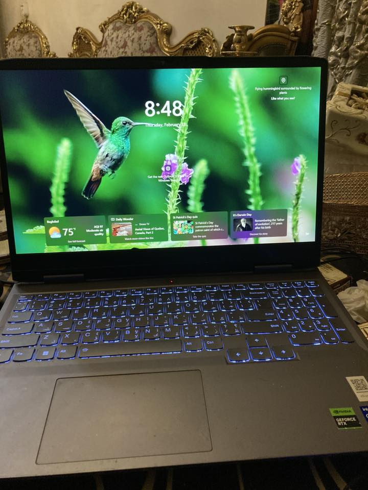 سلام عليكم لابتوب لينفو للبيع
مواصفات ram 16 
Ssd512gb
Rtx4050
i7 gn13620
شاشه 144hz 
سعره 970 الف وبي مجال 
لابتوب نضيف جدا واستعمال قليل
وياه شاحنه 170 وات ايضا
مكاني بغداد وزيريه
***********
