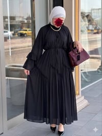 فستان شيفون • مبطن • مقاسات ٣٨-٤٨