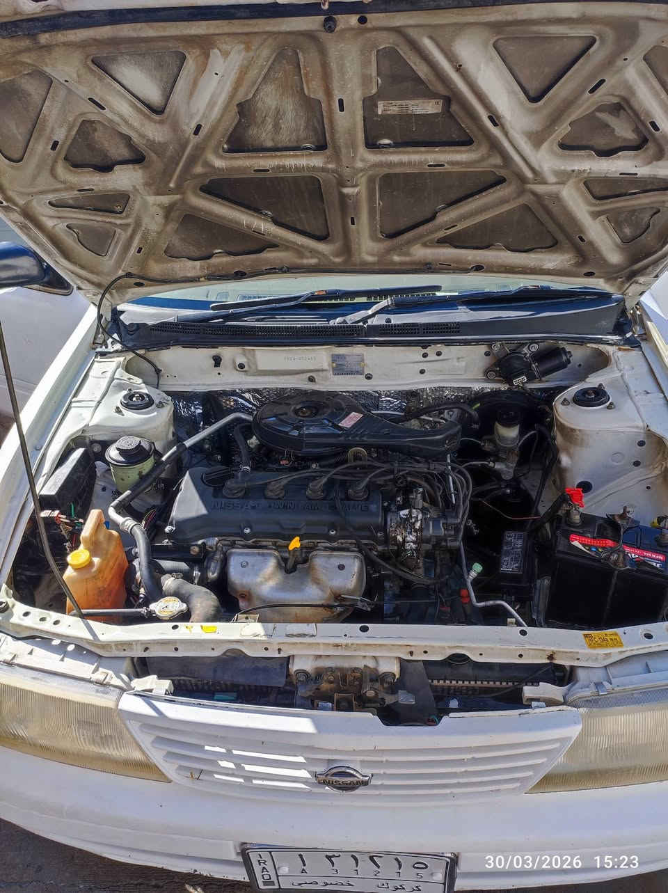 نيسان صني موديل 96  للبيع رقم كركوك مشروع وطني لل 29 بدون ضرر ع بلاد بدون صبغ فقط الهلال حك اصبع بي تعديل بطاقه بانزين بي  تبريد بي ليك تايرات جدد كهربايات كلها شغاله  سعر 45 شراي اتصل ***********
