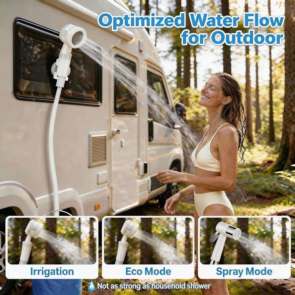 )هذا المنتج هو مضخة دش محمول مخصصة للتخييم والرحلات الخارجية (Portable Camping Shower Pump).إليك أهم تفاصيل ومواصفات هذا الجهاز:آلية العمل: يتم وضع هذه المضخة داخل سطل أو وعاء مليء بالماء، لتقوم بسحب المياه وضخها عبر خرطوم يُربط بالفتحة العلوية المسننة ليصل إلى رأس الدش الاستحمام.التشغيل والشحن: يعمل الجهاز ببطارية داخلية قابلة لإعادة الشحن (عادةً عبر منفذ USB محمّي بغطاء مطاطي لمنع دخول الماء).الاستخدامات:الاستحمام أثناء التخييم والرحلات البرية.غسيل السيارات والمعدات في الأماكن النائية.تنظيف وغسيل الحيوانات الأليفة في الخارج


**إذا كنت صاحب هذا الإعلان وتريد حذفه لأي سبب، رجاءا أرسل رسالة إلى الدعم الفني**